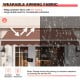Retractable 8 x 6.6 feet patio awning in coffee color, made of waterproof polyester fabric for UV protection.