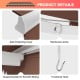 Detail of the 8 x 6.6 feet coffee patio retractable awning showing the functional hook and reinforced joints for.