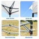 Close-up of the stable structure and wear-resistant hinge of the 8’x8' outdoor pop-up canopy tent for outdoor events.
