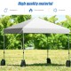8'x8' outdoor pop-up canopy tent in white with adjustable height, portable roller bag, ideal for outdoor activities.