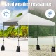 8'x8' outdoor pop-up canopy tent in white, featuring a sturdy frame and adjustable height for versatile outdoor use.