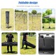 Folding 8'x8' outdoor pop-up canopy tent with roller bag, adjustable height, perfect for parties and camping.