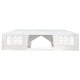 10 x 30 feet outdoor canopy tent with 6 removable sidewalls and 2 doorways, ideal for parties and backyard events.