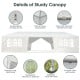 Detail view of the 10 x 30 feet outdoor canopy tent showcasing removable sidewalls and strong wind-resistant design.