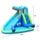 Hippo inflatable water slide dimensions of 12.5ft x 9.5ft x 7.5ft, ideal for active summer play and family gatherings.