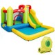Brightly colored outdoor inflatable bounce house with slide, made of premium Oxford material, ideal for gardens and.