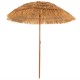 6.5 feet portable thatched tiki beach umbrella with adjustable tilt, perfect for poolside and backyard relaxation.