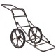 Folding deer game cart with large 17" wheels, heavy-duty steel frame, and sturdy construction for easy transport.
