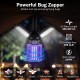 Outdoor bug zapper with foldable lantern design, 1050V grid voltage, and 269 sq.ft. coverage for effective insect.