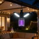 Outdoor bug zapper with foldable camping lantern, USB-C rechargeable, providing UV light for effective mosquito control.