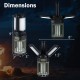 Outdoor bug zapper and camping lantern with foldable design, USB-C rechargeable, 3 modes, and IPX6 waterproof rating.