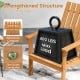 Acacia wood Adirondack lounge armchair with reinforced crossbars, supporting up to 400 lbs, perfect for outdoor.