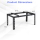 Outdoor heavy-duty AC base dimensions of 33.46" x 14.96" x 17.32" for 9000-36000 BTU ductless air conditioners.
