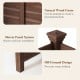 Outdoor privacy air conditioner fence made of fir wood with natural wood grain, ideal for concealing outdoor equipment.