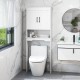 Over toilet space saver bathroom organizer with sleek design and soft close hinges, perfect for maximizing storage.