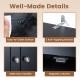 Detail of the Over the Toilet Storage Cabinet showing sleek door handles, magnetic catches, and easy-to-clean surface.