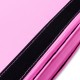 Close-up of the pink PU thick folding gymnastics mat, featuring durable stitching and Velcro for easy connection to.