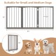  30 Inch Tall Wooden Pet Fence for Cats Small and Medium Dogs - Gallery View 5 of 9