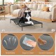 Elevated pet house with breathable mesh fabric mat, waterproof canopy, and roll-up windows for ventilation.