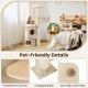 Cat tree with 2-storey condo, top perch, and sisal scratching posts for indoor cats, featuring protective corners and.