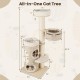 61-inch cat tree featuring a cozy 2-storey condo, top perch, and sisal scratching posts for indoor cats.