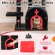 Gothic cat tree with plush bed and arch-shaped condo, featuring a striking black design for cozy feline relaxation.