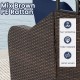 Patio PE rattan daybed features a mix brown hand-woven design, retractable canopy, and soft cushions for outdoor relaxation.