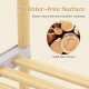 Solid pine wood clothes rack with splinter-free surface and sturdy hanging rod for organized storage in gray.