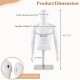 Plastic half body male mannequin with adjustable head and arms, ideal for displaying various clothing items in stores.