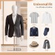 Plastic half body male mannequin with adjustable features, ideal for displaying suits, shirts, ties, and accessories.