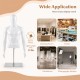 Plastic half body male mannequin with adjustable features, ideal for clothing stores and exhibitions, weighs only 12 lbs.