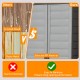 Plastic lockable storage cabinet with 3 adjustable shelves, made of selected PP material for easy maintenance and.