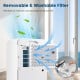 Removable and washable filter of the 32 Pints/Day Portable Quiet Dehumidifier for easy maintenance and prolonged use.