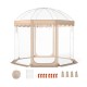 Pop Up Bubble Tent 10x10 FT with clear PVC, ideal for 8-10 people, perfect for camping and backyard gatherings.