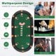 Portable 84 x 42 inch foldable poker table top in green, ideal for 10 players, perfect for game rooms and outdoor.