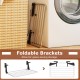 Foldable brackets of the portable aluminum drying rack for space-saving storage, ideal for indoor and outdoor use.