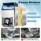 Portable built-in stainless steel commercial ice maker with a 3-layer structure for efficient ice production and.