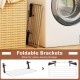 Portable clothes drying rack with adjustable, foldable aluminum brackets for space-saving storage and easy portability.
