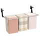 Extendable portable clothes drying rack with aluminum frame, featuring spacious drying areas for towels and clothes.