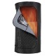 Portable black far infrared sauna tent with heated foot pad, featuring easy setup and 360° heating for full-body.