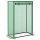 Portable mini greenhouse in green with roll-up zippered door, ideal for small spaces and promoting healthy plant growth.