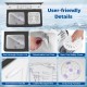 Detachable lint filter and see-through acrylic lid of the gray portable washing machine for easy maintenance and.