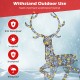 Pre-lit 4.6 feet Christmas reindeer with 170 LED lights, weather-resistant design for garden and yard display.