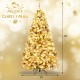 6ft pre-lit snow-flocked artificial Christmas tree with LED lights, ideal for festive home and office decoration.
