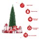 Slim 5' PVC artificial pencil Christmas tree with dense needles, ideal for small spaces and easy to assemble.