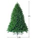 5-foot artificial fir Christmas tree with 600 branch tips, PVC material, and a sturdy iron base for festive decoration.