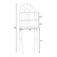 3-tier bathroom rack with an arched top design, made of sturdy powder-coated iron, perfect for over-the-toilet storage.