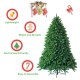 5 feet artificial fir Christmas tree with 600 branch tips, PVC material, stable iron base, perfect for festive.