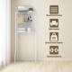 3-tier over-the-toilet storage rack made of sturdy powder-coated iron, ideal for maximizing bathroom space.