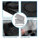 Close-up of the 2 Person Waterproof Sleeping Bag showcasing smooth zippers, anti-tear polyester, and two small pillows.